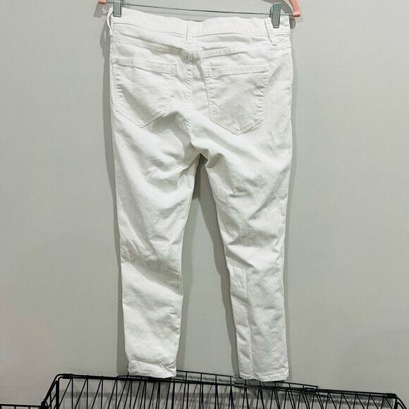 Artelier Nicole Miller Bleecker white Mid Rise Skinny Jeans size 27 4 - Picture 4 of 8